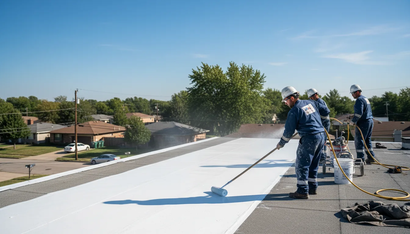Commercial roof coating in Mcclellandtown, PA near me